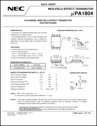 datasheet for UPA1804GR-9JG-E2 by NEC Electronics Inc.