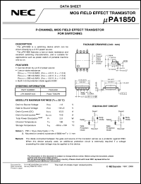 datasheet for UPA1850GR-9JG by NEC Electronics Inc.