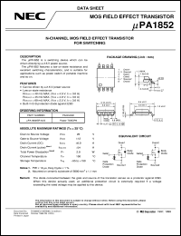 datasheet for UPA1852GR-9JG by NEC Electronics Inc.