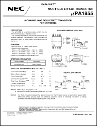 datasheet for UPA1855GR-9JG-E1 by NEC Electronics Inc.