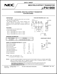 datasheet for UPA1900TE-T1 by NEC Electronics Inc.