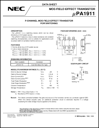 datasheet for UPA1911TE-T2 by NEC Electronics Inc.