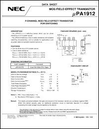datasheet for UPA1912TE-T1 by NEC Electronics Inc.
