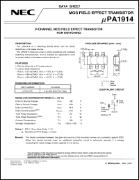datasheet for UPA1914TE-T1 by NEC Electronics Inc.