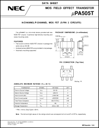 datasheet for UPA505T by NEC Electronics Inc.