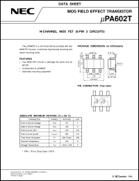 datasheet for UPA602T by NEC Electronics Inc.