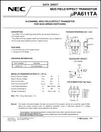 datasheet for UPA611TA by NEC Electronics Inc.