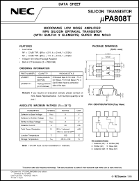 datasheet for UPA808T-T1 by NEC Electronics Inc.