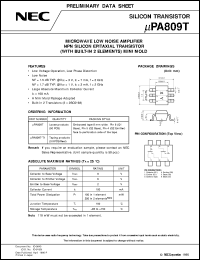 datasheet for UPA809TF by NEC Electronics Inc.