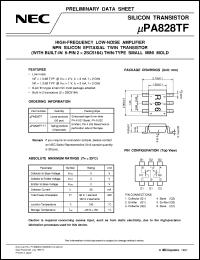 datasheet for UPA828TF by NEC Electronics Inc.