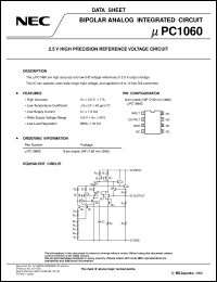 datasheet for UPC1060C by NEC Electronics Inc.