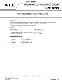datasheet for UPC1093J by NEC Electronics Inc.