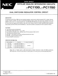 datasheet for UPC1100GS by NEC Electronics Inc.