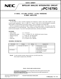datasheet for UPC1679G by NEC Electronics Inc.