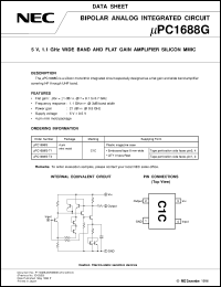 datasheet for UPC1688G by NEC Electronics Inc.