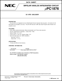 datasheet for UPC1876GT-E1 by NEC Electronics Inc.
