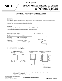 datasheet for UPC1943T by NEC Electronics Inc.
