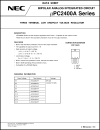 datasheet for UPC2405AHF by NEC Electronics Inc.