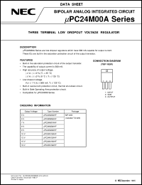 datasheet for UPC24M05AHF by NEC Electronics Inc.