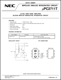 datasheet for UPC2711T by NEC Electronics Inc.