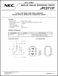datasheet for UPC2713T by NEC Electronics Inc.