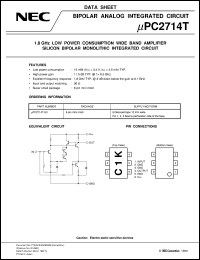 datasheet for UPC2714T by NEC Electronics Inc.