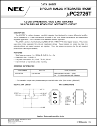 datasheet for UPC2726T-E3 by NEC Electronics Inc.