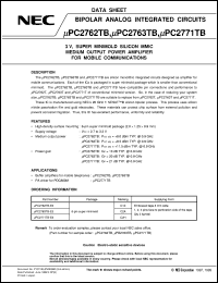 datasheet for UPC2763T by NEC Electronics Inc.