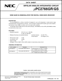 datasheet for UPC2766GR by NEC Electronics Inc.