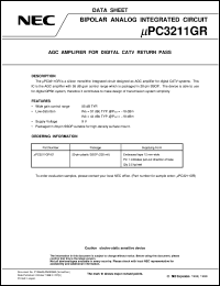 datasheet for UPC3211GR by NEC Electronics Inc.