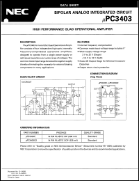 datasheet for UPC3403C by NEC Electronics Inc.