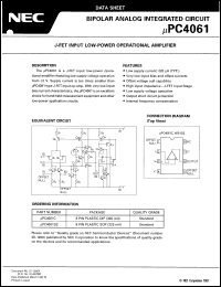 datasheet for UPC4061C by NEC Electronics Inc.