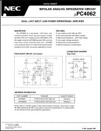 datasheet for UPC4062G2-E1 by NEC Electronics Inc.