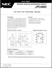 datasheet for UPC4082C by NEC Electronics Inc.