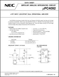 datasheet for UPC4092G2-E1 by NEC Electronics Inc.