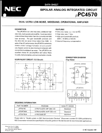 datasheet for UPC4570C by NEC Electronics Inc.