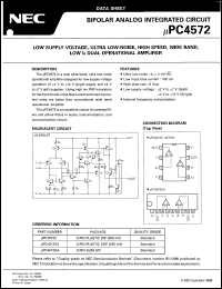 datasheet for UPC4572C by NEC Electronics Inc.