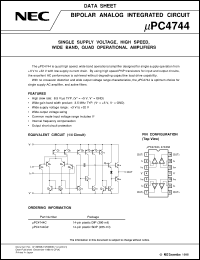 datasheet for UPC4744C by NEC Electronics Inc.
