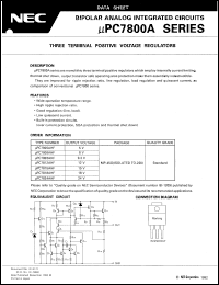 datasheet for UPC7805AHF by NEC Electronics Inc.