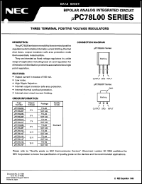 datasheet for UPC78L08J by NEC Electronics Inc.