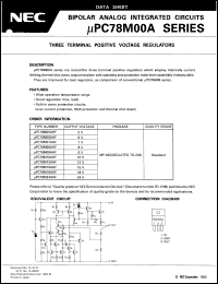 datasheet for UPC78M05AHF by NEC Electronics Inc.