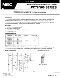 datasheet for UPC78N08H by NEC Electronics Inc.