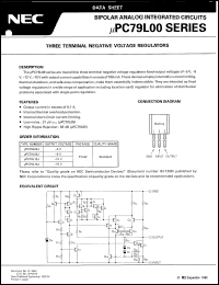 datasheet for UPC79L05J by NEC Electronics Inc.