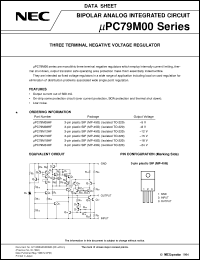 datasheet for UPC79M05H by NEC Electronics Inc.