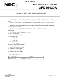 datasheet for UPD16430AGF-3B9 by NEC Electronics Inc.