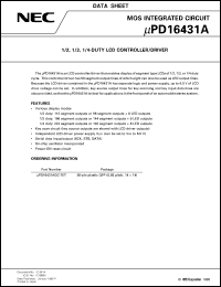 datasheet for UPD16431AGC-7ET by NEC Electronics Inc.