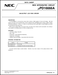 datasheet for UPD16666AN-051 by NEC Electronics Inc.
