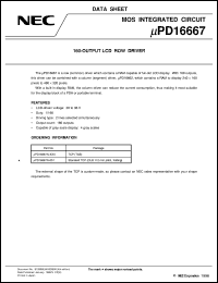 datasheet for UPD16667N-051 by NEC Electronics Inc.