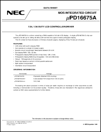 datasheet for UPD16675AW by NEC Electronics Inc.