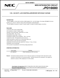 datasheet for UPD16680P by NEC Electronics Inc.